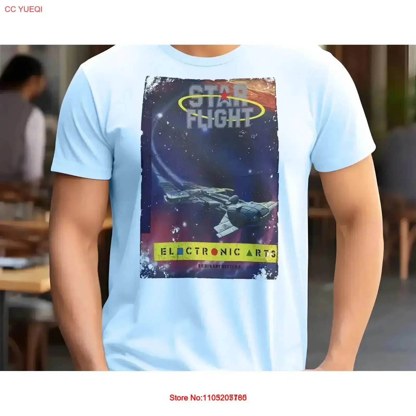 

Star Flight 8-битная футболка C64 Game Art Цвета Размеры S 5XL винтажная стираная повседневная растянутая модная уличная одежда с графикой винтажная