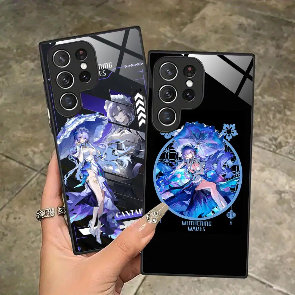 

Wuthering Waves Cantarella Phone Case for Samsung Galaxy S26 S25 S24 S23 S22 S21 S20 Note20 Plus FE Ultra Glass Protective Cover