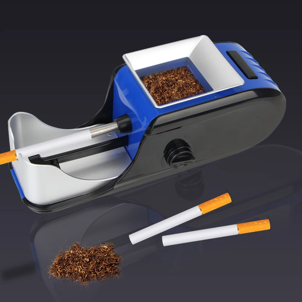 Cigarette Rolling Machine Filling Materials Tobacco Roller EU/US Plug Electric Automatic Tobacco Rolling Injector DIY