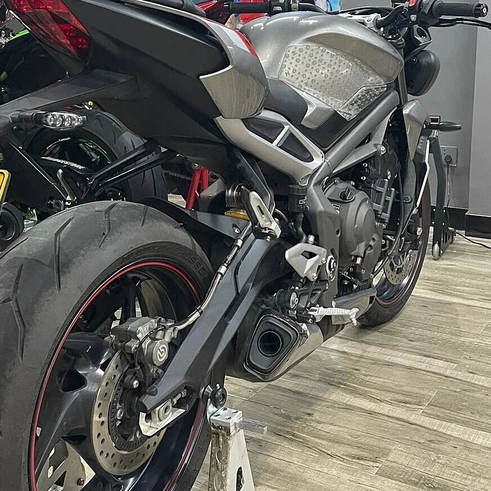 Nowe akcesoria motocyklowe Boczne tylne podkładki ramy Naklejka ochronna na krawędź do STREET TRIPLE 765 RS do Street Triple 765RS