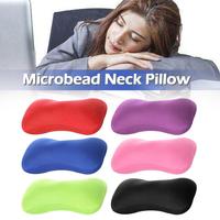 Microbead Neck Pillow Foam Particle Bone Shape Pillow Neck Support Travel Home Memory Pillow Soft Cushion Comfortable Cool Touch