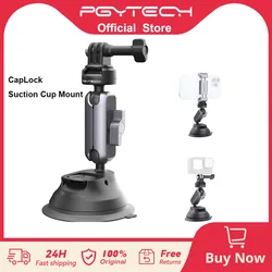 PGYTECH CapLock Suction Cup Mount 360° Rotation Car Mount For DJI OSMO Action POCKET 3 Gopro12/10/9/ With 1/4