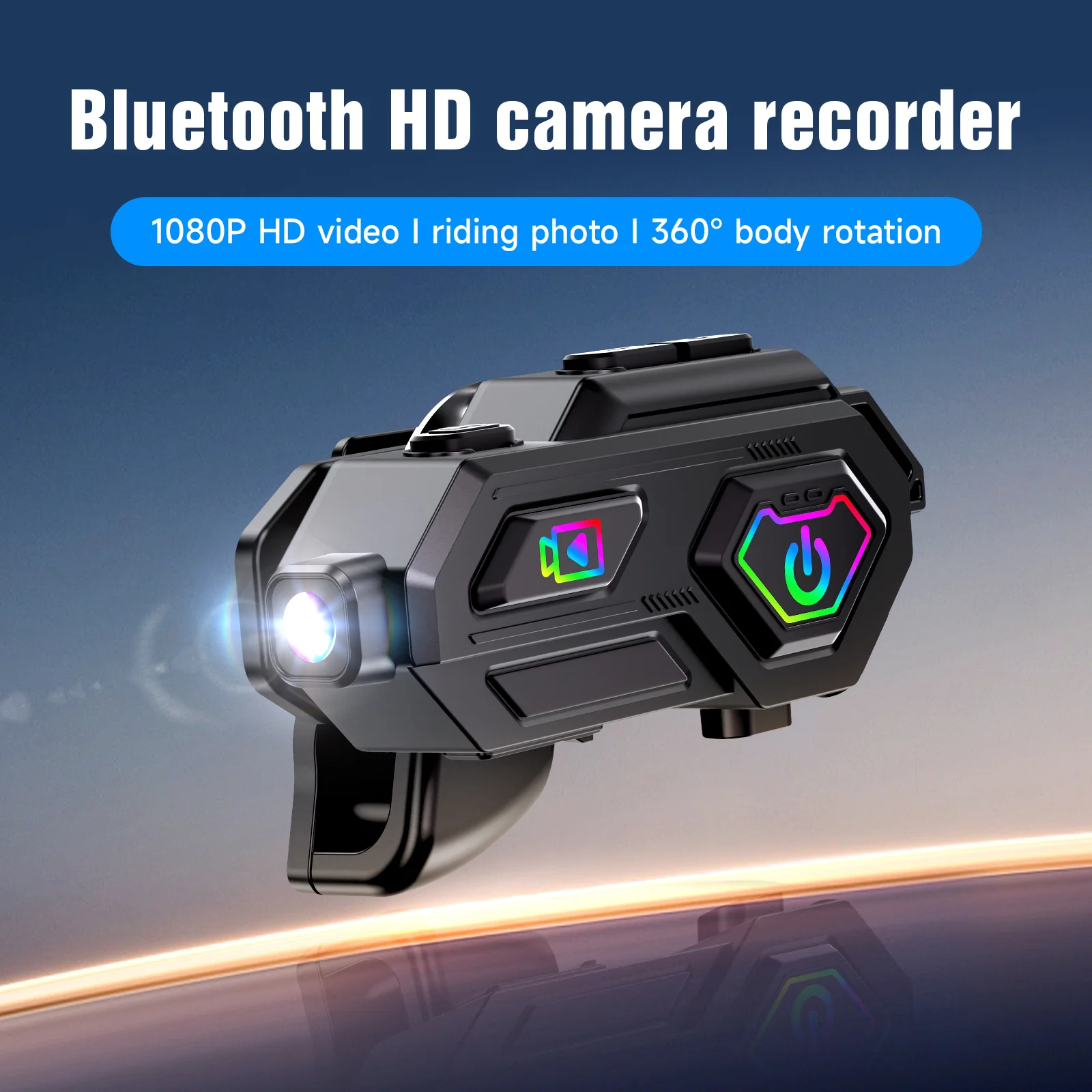 C8MAX Bluetooth Motorcycle Intercom Helmet Headset Group Stereo Headphone FM Radio Motorbike Dash Cam Moto Auto 1080P
