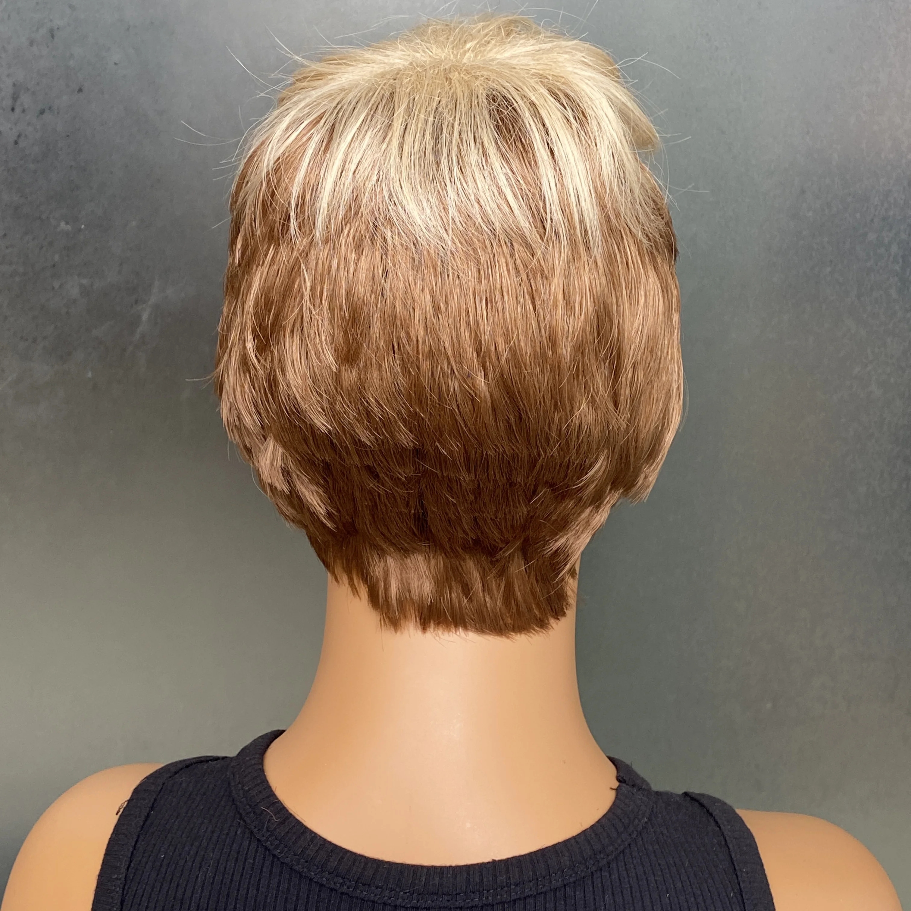 Pixie Cut Wig Short Synthetic Wigs For Black Women Natural Synthetic Short Blond Wigs