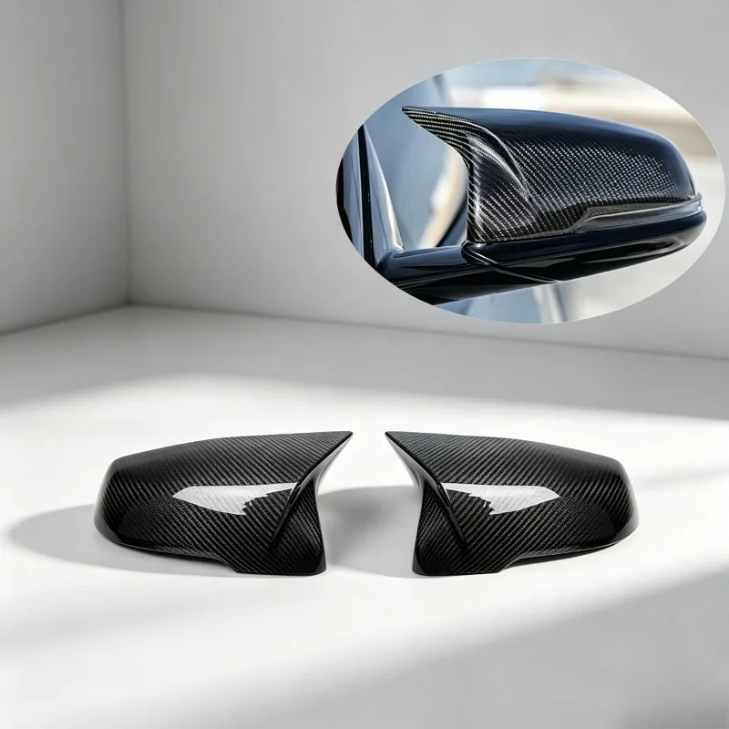 New Premium Carbon Fiber Side Rearview Mirror Cap, Sport Styling Replacement Mirror Cover