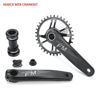 SENICX 1 x 10 11 12 Speed Crankset Eagle Tooth for MTB XC/TR/DH/FR 165/170 / 175mm,34T,BSA Chainset 24MM