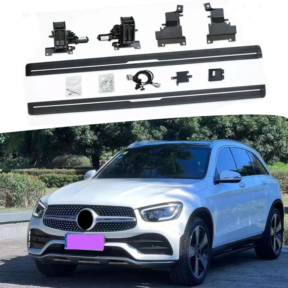 Deployed Running Boards Electric Side Steps Fits for Mercedes Benz GLC 2016-2022