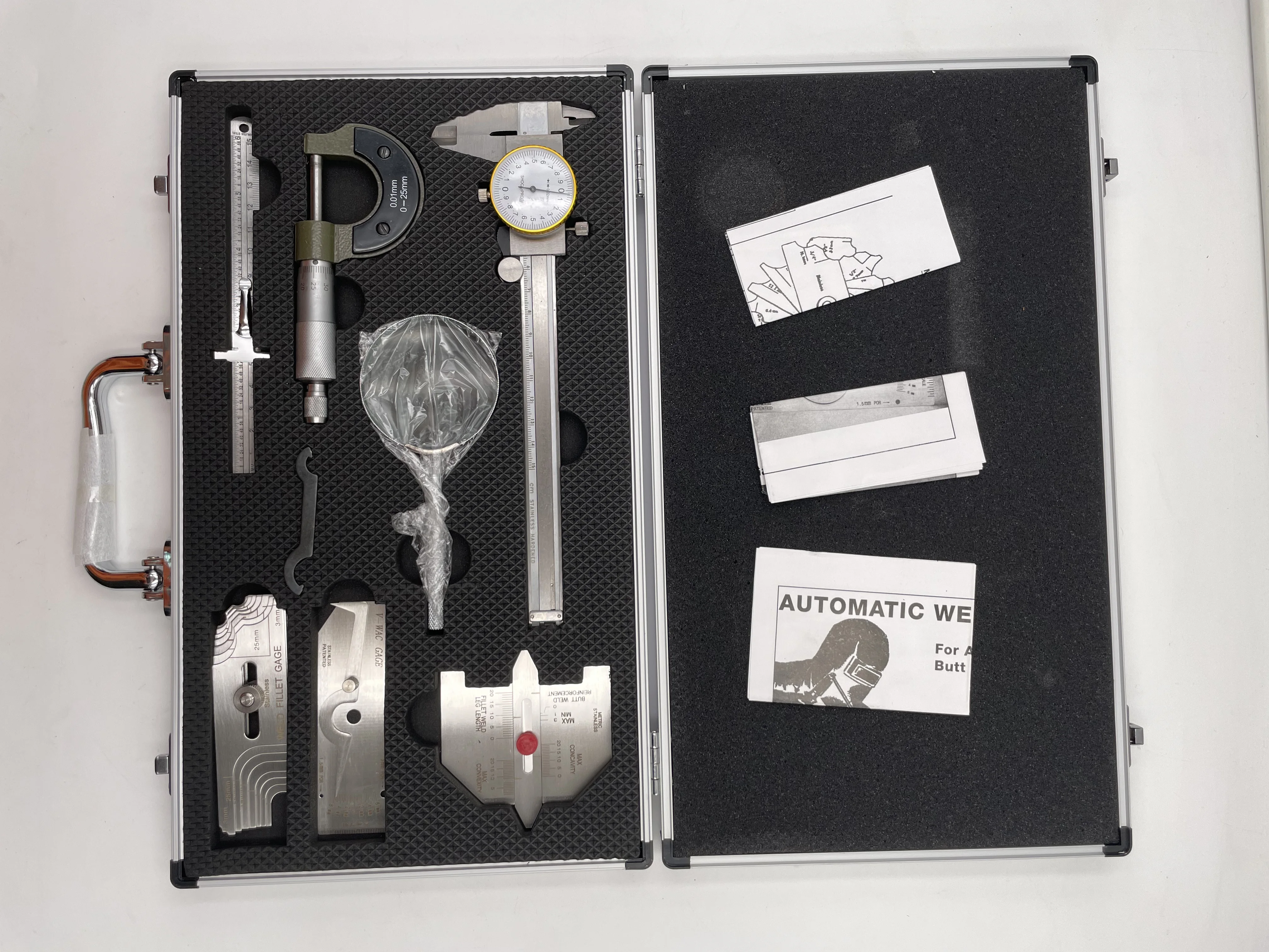 JINSLU 7-Piece Combined Metric Welding Seam Measurement Tools Inspection Calipers Weld Measure Gauges Soldering Supplies 15-Day