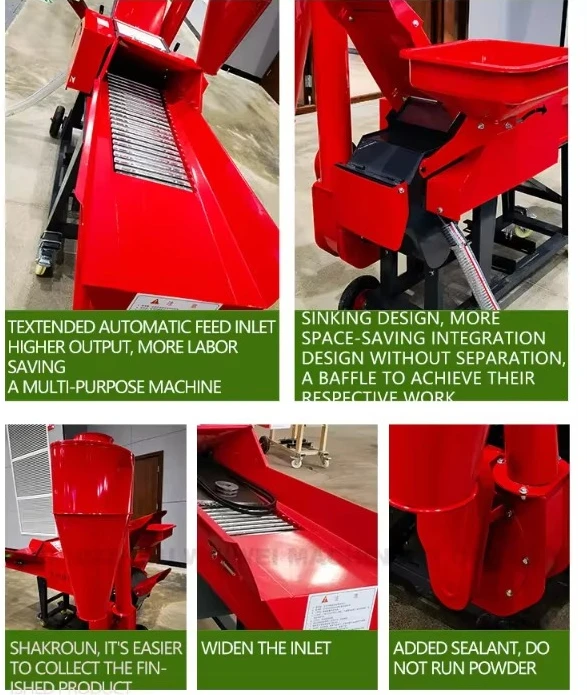 Silage Chopper Hay Fodder Forage Chaff Cutter Machine Chuff Straw Crusher Poultry Grass Shredder
