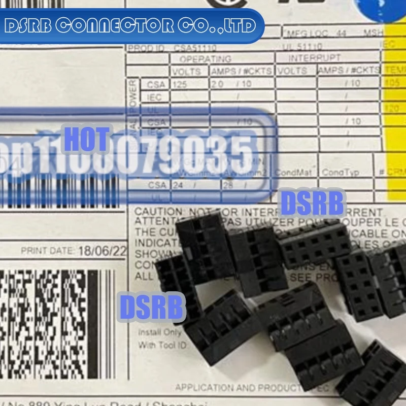 50pcs/lot 51110-1060 511101060 Plastic shell 10P 100% New and Original