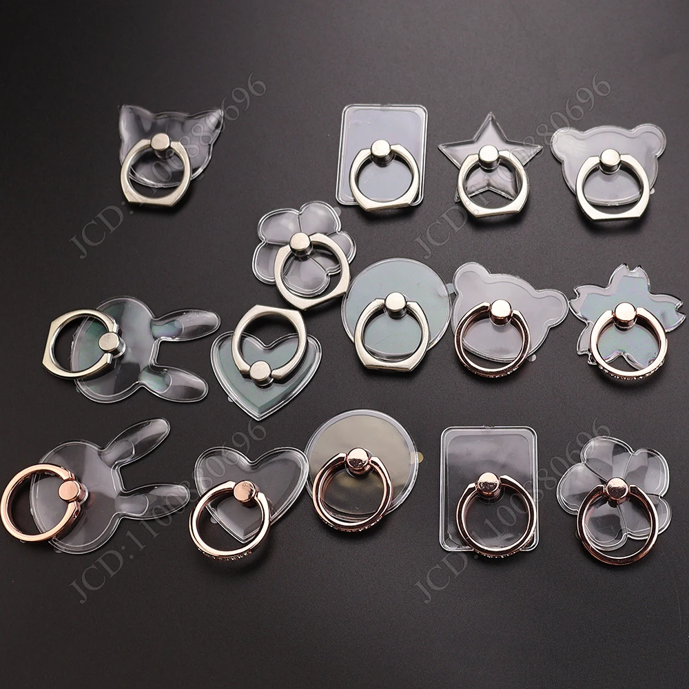 Прозрачная подставка для мобильного телефона с кошачьим пальцем для iPhone XS Huawei Samsung, умный круглый держатель для телефона, автомобильное крепление, подставка