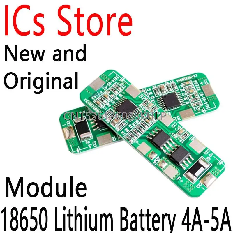 PCB BMS Protection Board for 4 Packs 18650 Li-ion lithium Battery Cell 4S 4A-5A