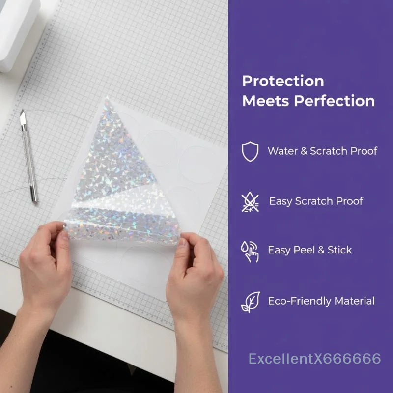 Cold Laminating Film Waterproof Self Adhesive Long Lasting for DIY Business Card Package Photo Album Cover Lamination