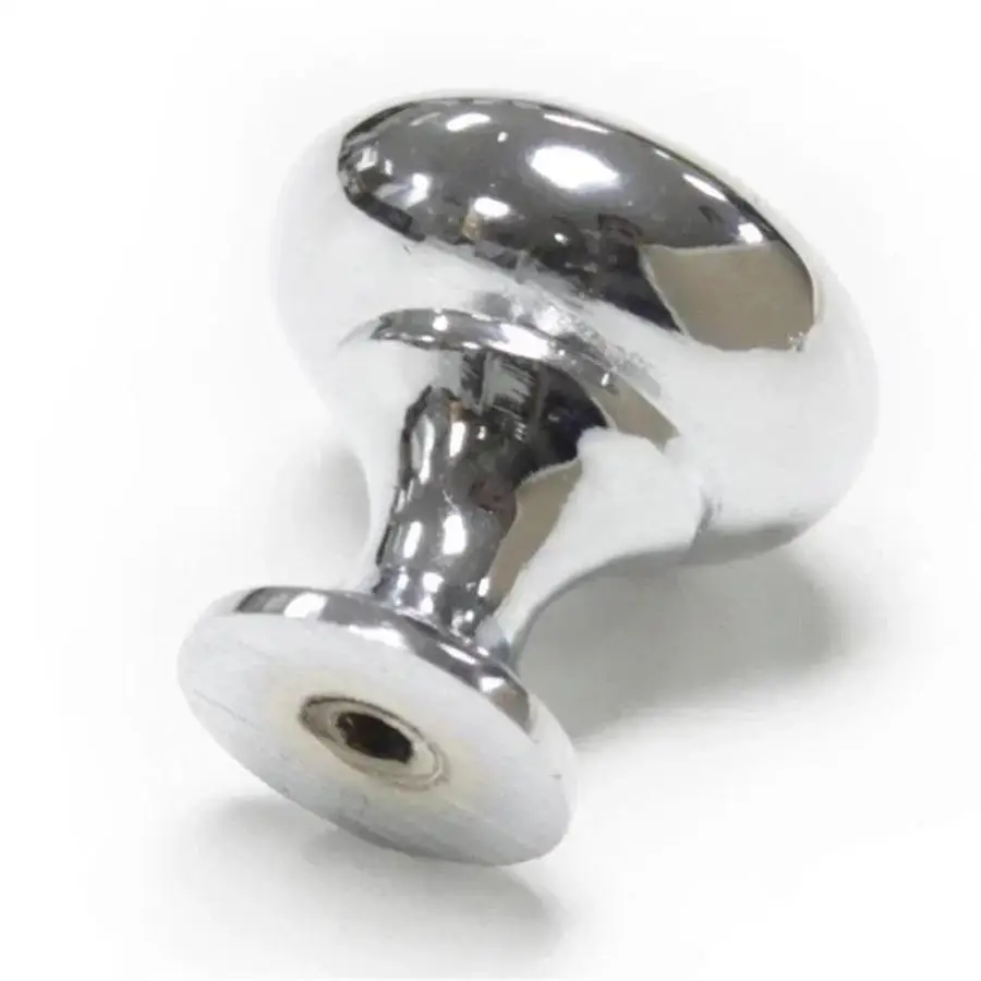 1/2Pcs Chrome Metal Door Knobs Drawer Wardrobe Kitchen Cupboard Handles Silver Furniture Door Handles Interior Doors