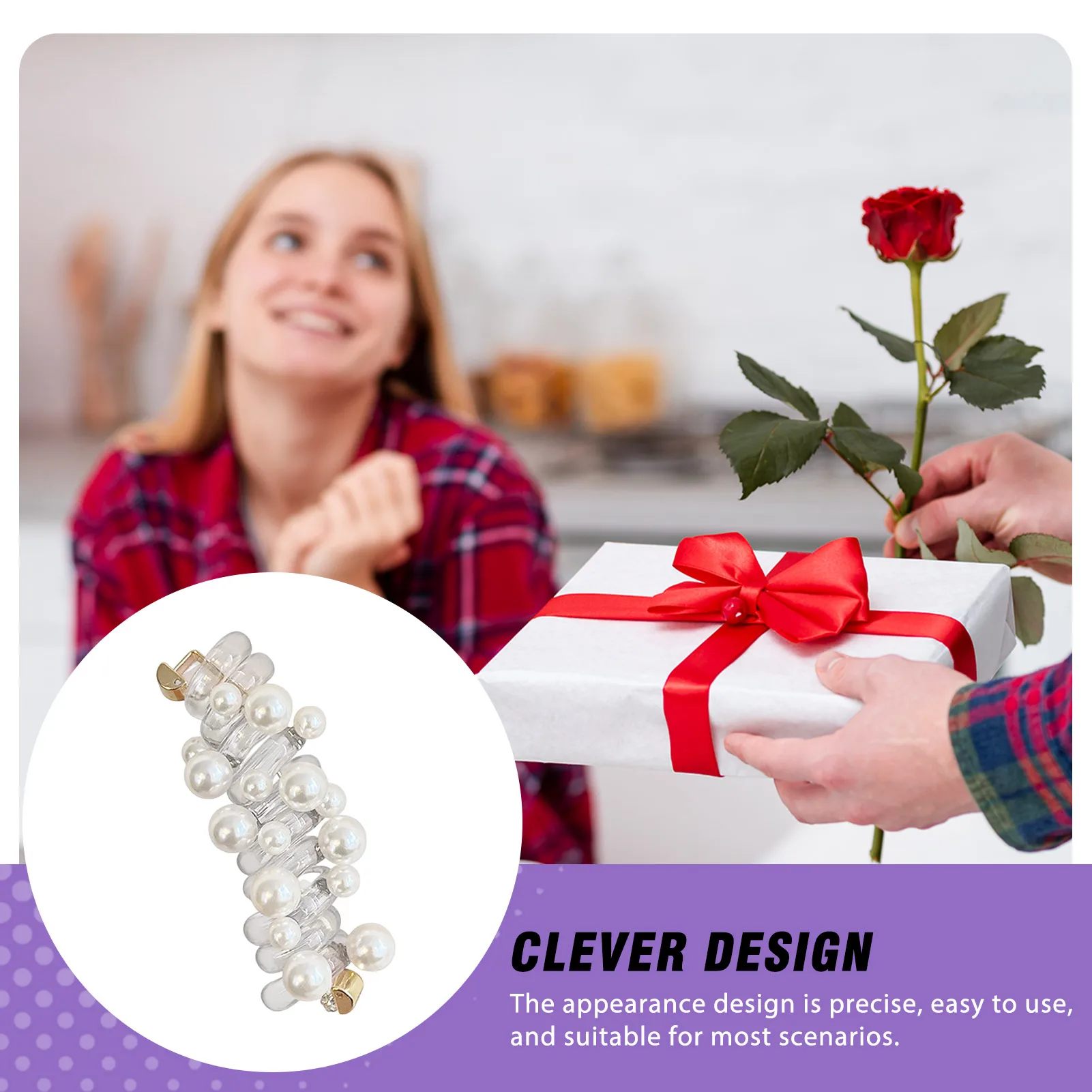2pcs Bubble Braid Hair Ties Elegant Pearl Coil Scrunchies for Women Girls Ponytail High Bun Stylish Hair Accessories