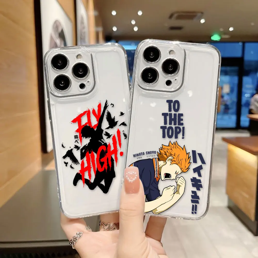 H-Haikyuu School Volleyball Cover Clear Phone Case For OPPO RENO 15 15F 14 14F 13 13F 12 12F 11 11F 10 8 8T 7 7Z 6Z 5 Case Shell