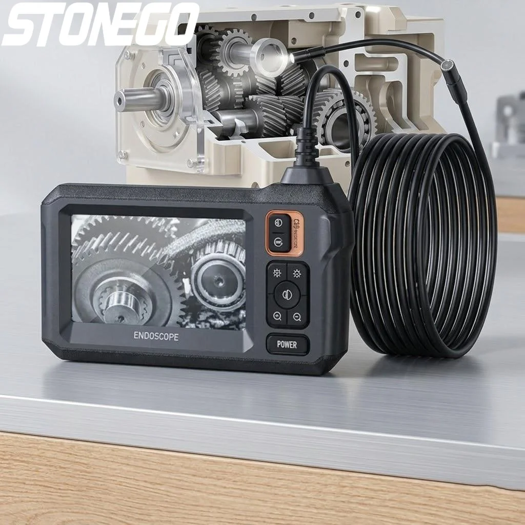 

1080P HD WiFi Endoscope 43 Inch Display 10m Cable Dual Head 2600mAh Auto Electrical Pipeline Inspection Camera