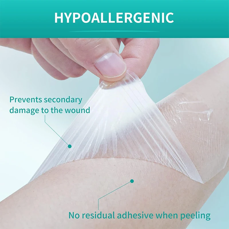 PU Transparency Film Visible Waterproof Dressing Tape Invisible Sticker Indwelling Needle Duct Fixed Patch Self Adhesive