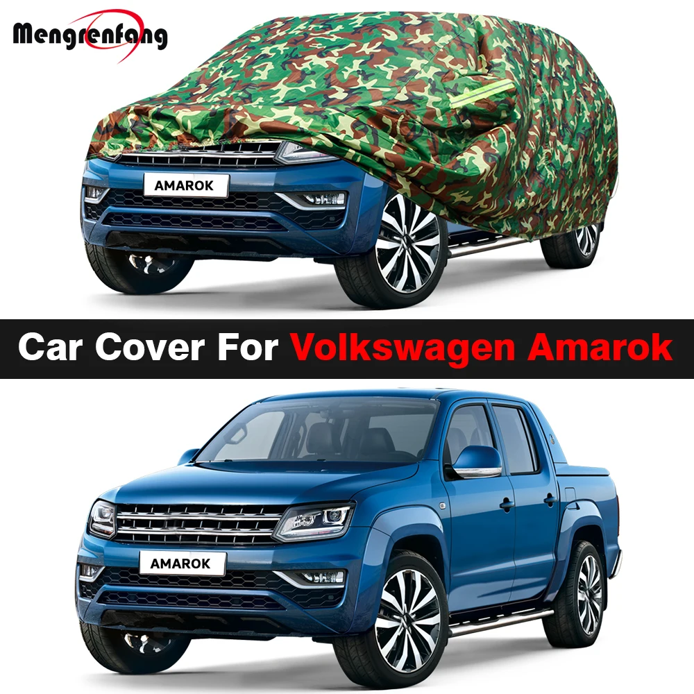 

Full Camouflage Car Cover For VW Volkswagen Amarok 2010-2024 (Except Extended Bed) Sun Rain Snow Prevent Waterproof Truck Cover