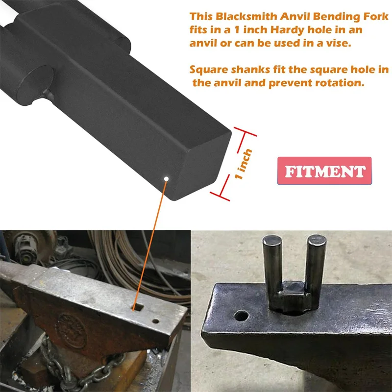 1 Inch Blacksmith Hardy Anvil Tool Hardy Turning Bending Forging Scrolling Twisting Tool Blacksmith Anvil Bending Fork