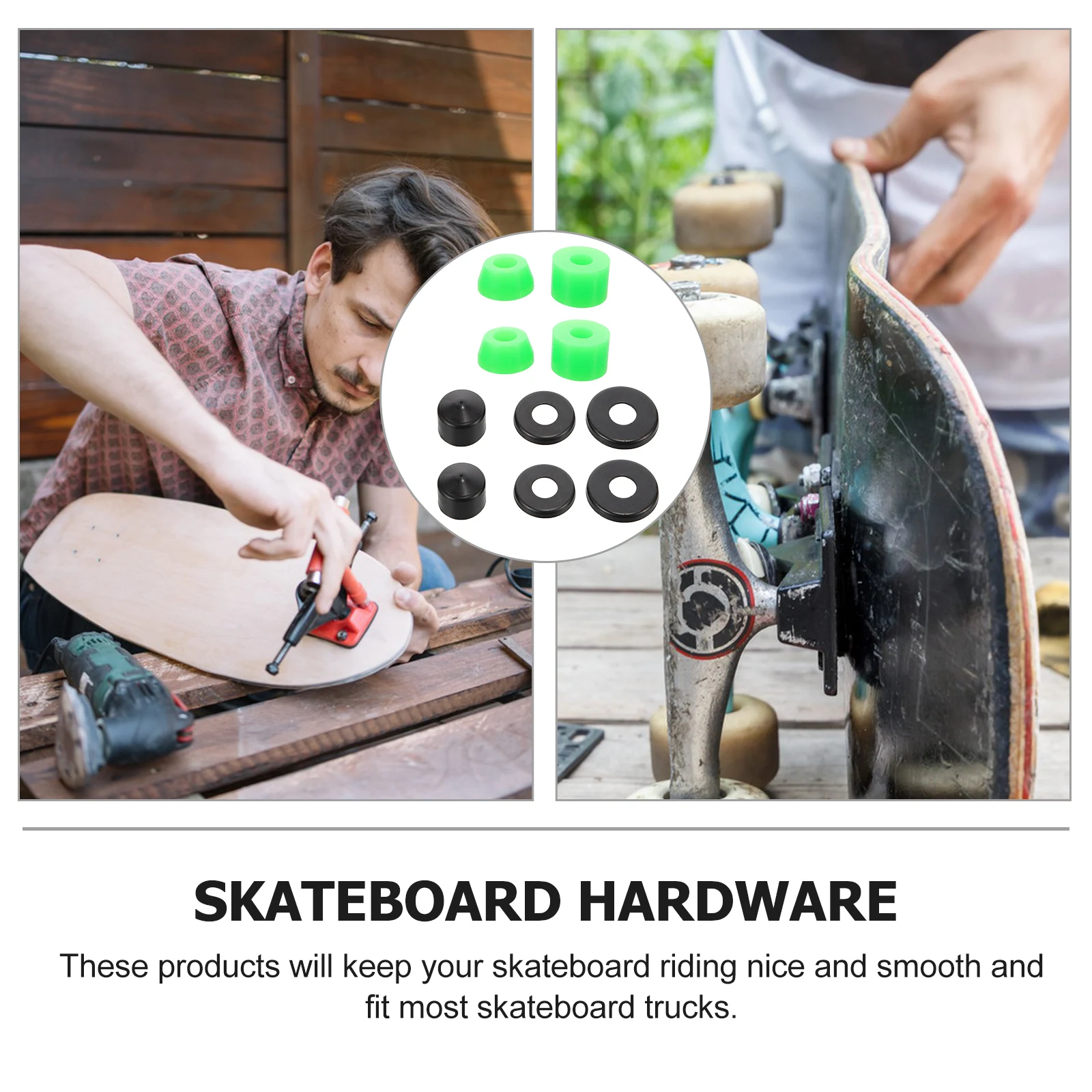

Skateboard Shock Absorber Hardware Truck Equipment Plastic Bushing Accessories Roller Bushings