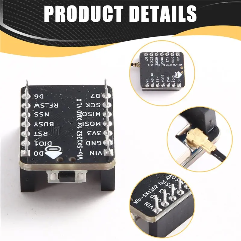 AB34-Wio-SX1262 Lora Module For XIAO Series Development Boards 868Mhz/915Mhz Dual Frequency Semtech SX1262 Chip