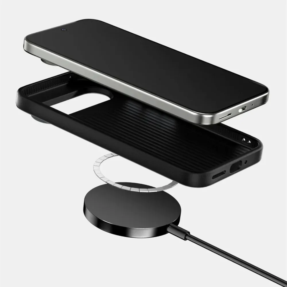 Custodia Business in fibra di carbonio Kevlar per custodia Magsafe per Google Pixel 10 9 Pro XL Custodia protettiva per fotocamera in lega di alluminio con ricarica wireless