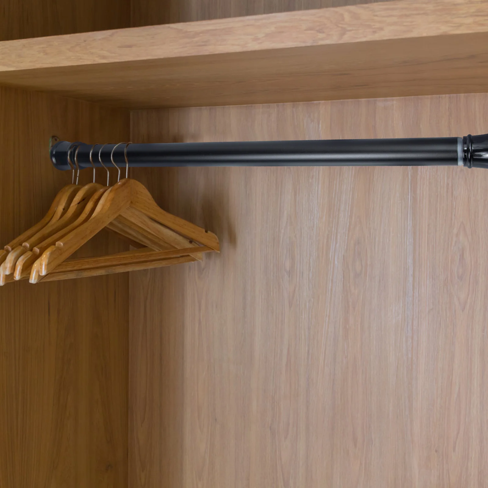 

3Pcs Adjustable Telescopic Curtain Rod Stretchable Rust-Proof Wear-Resistant Punch-Free Indoor Curtain Poles Home Accessory