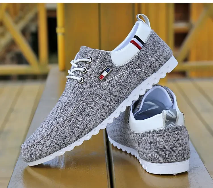 

Men's Canvas Old Beijing Cloth Shoes Casual Shoes for men Hot selling Spring and Autumn Linen upper Breathable