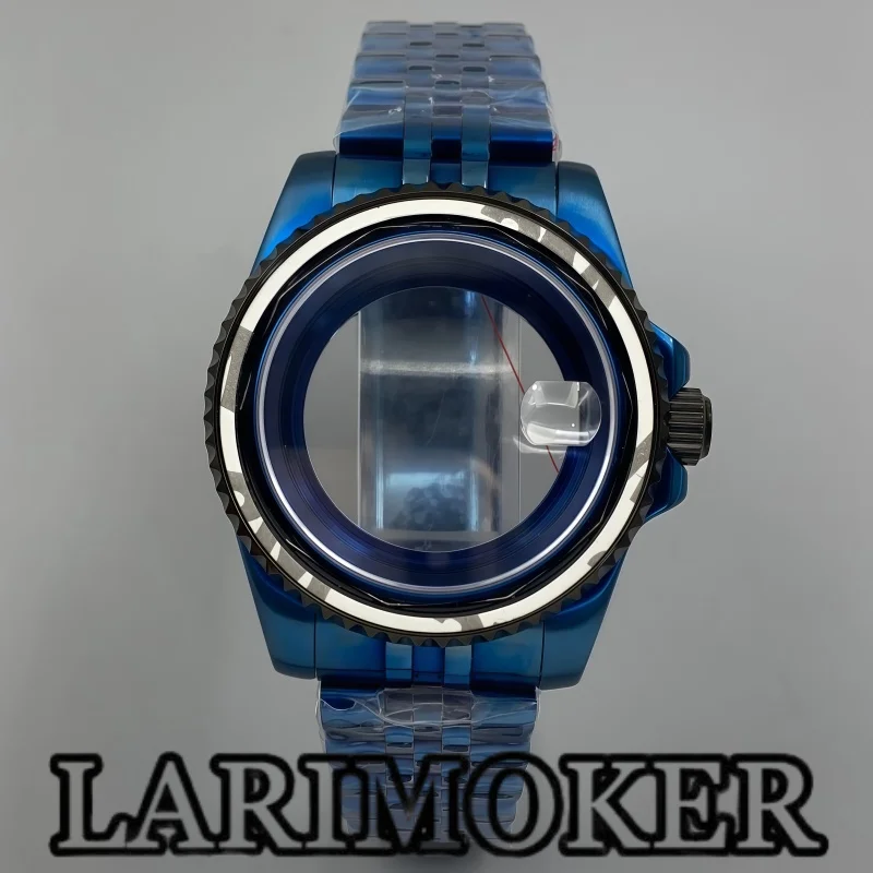 

Мужские часы для дайвинга LARIMOKER, 40 мм, корпус из нержавеющей стали 316L, с гальваническим покрытием, синий сапфир, подходит для механизма NH35, аксессуары для часов, 10ATM