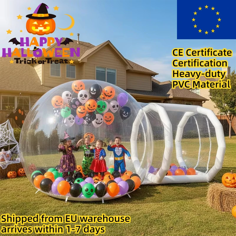 casa delle bolle Casa in PVC per Natale, Decorazione di Halloween, Festa di compleanno per bambini, Eventi divertenti, Noleggio, Castello gonfiabile, Matrimonio