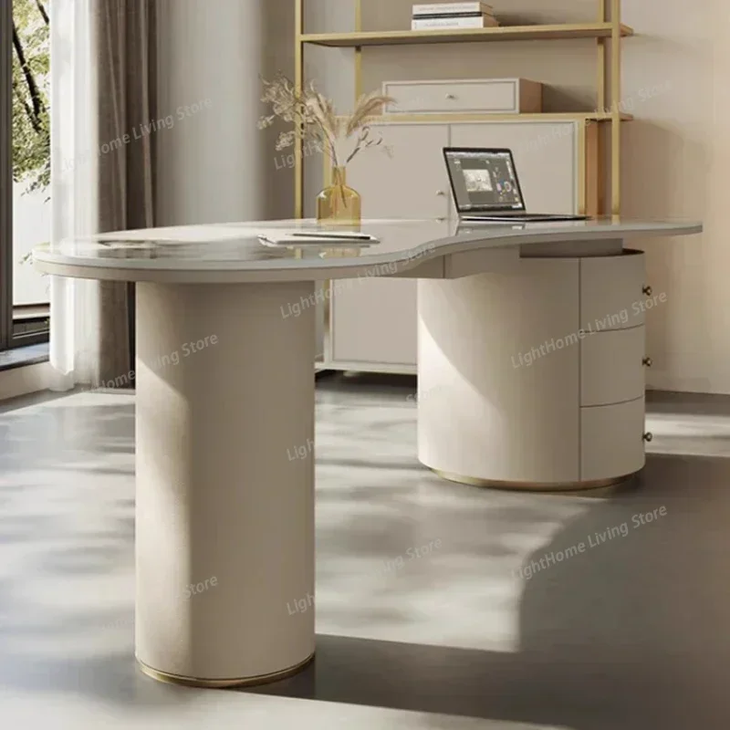 

Gaming Desk Room Desks Computer Table Gaming Furniture Study Office Desks Reception Negotiation Light Luxury Rock Board Desk