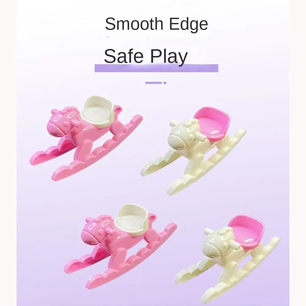 

2024, милый кукольный домик, миниатюрная мебель, колыбель, модная лошадка-качалка «сделай сам», горка и кровать, куклы, игрушка для девочек, подарок для детей