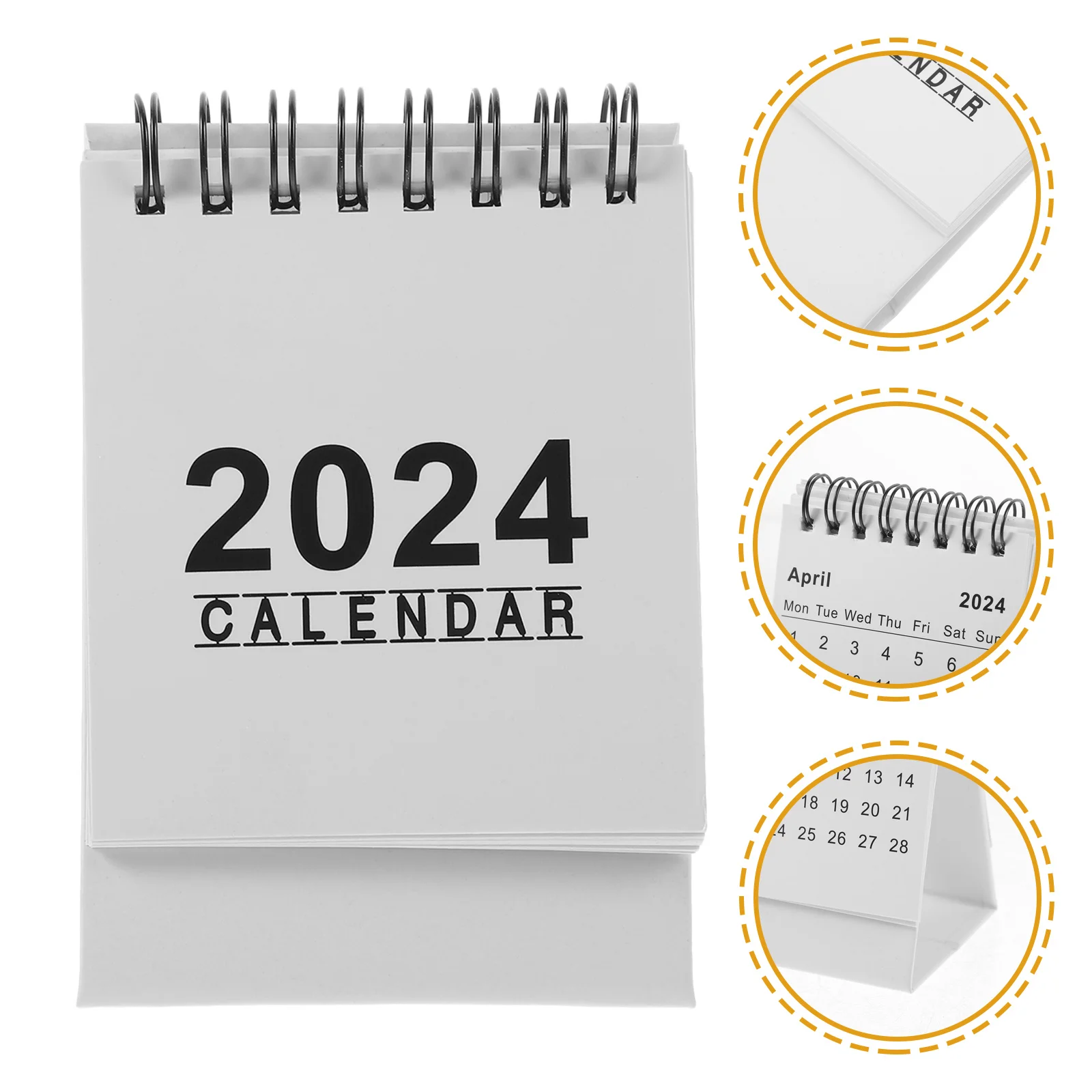 

Mini Desktop Calendar 4.5X6.3 Inch Tabletop Desk Calendar For Office Home Classroom Daily Use Flip Standing Monthly