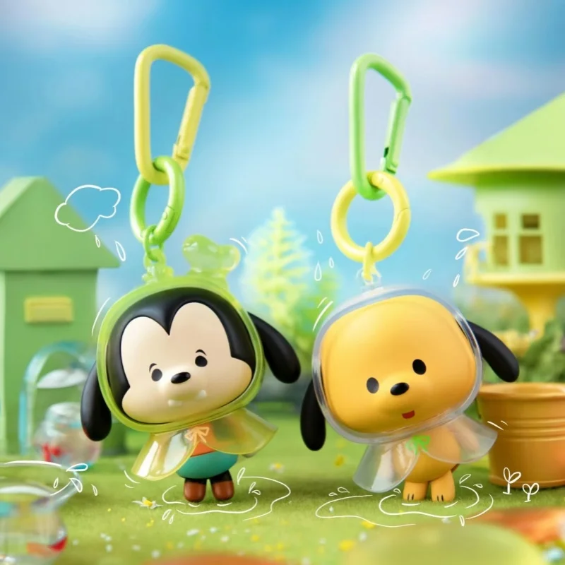 

Disney Spring Raincoat Series Sunny Doll Keychain - Cute Waterproof Teru Teru Bozu Design Fashion Key Ring Accessories