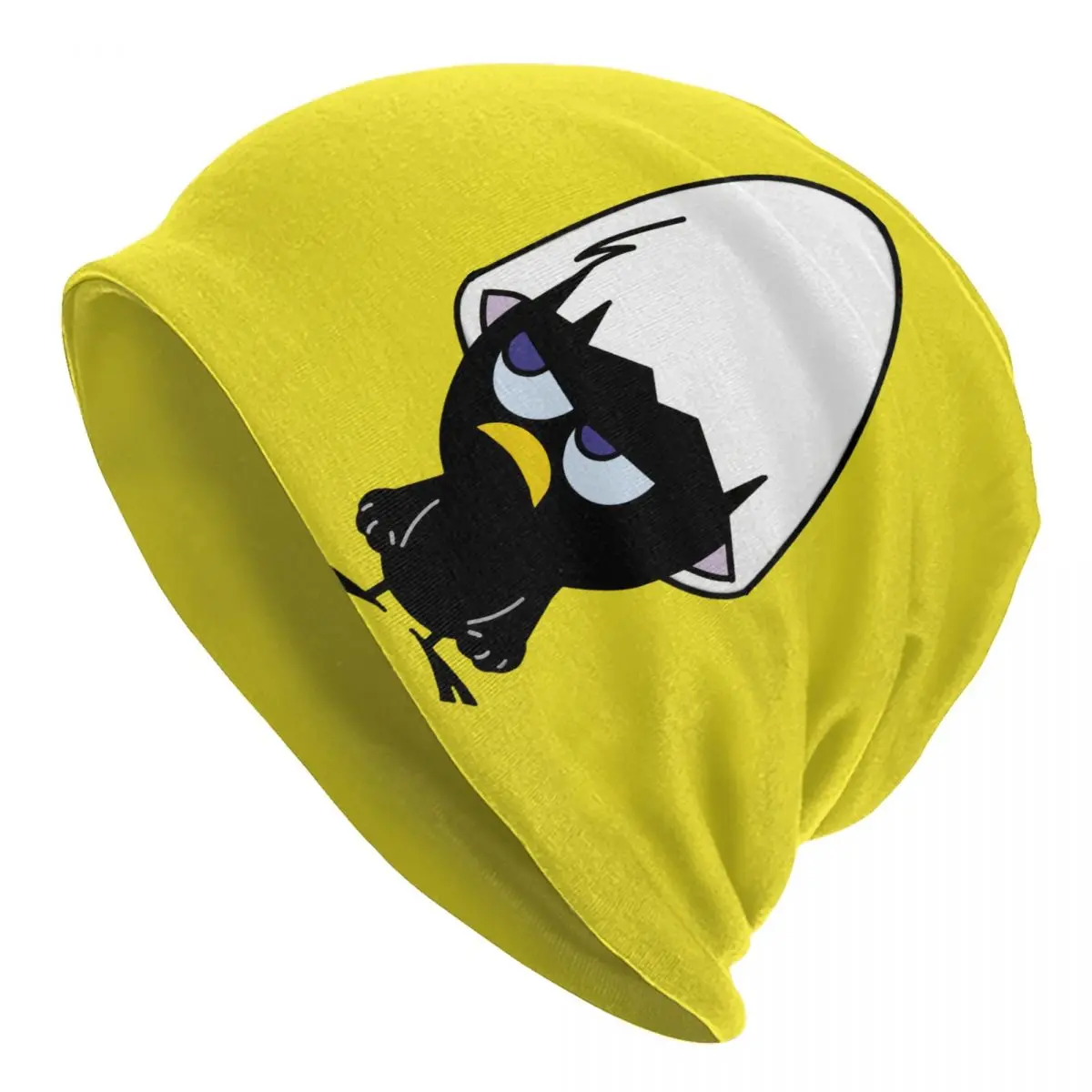 Calimero Anime Angry Bonnet Hut Hip Hop Ski Skullies Beanies Hüte Cartoon für Männer Frauen Frühling Kopf Wrap Caps