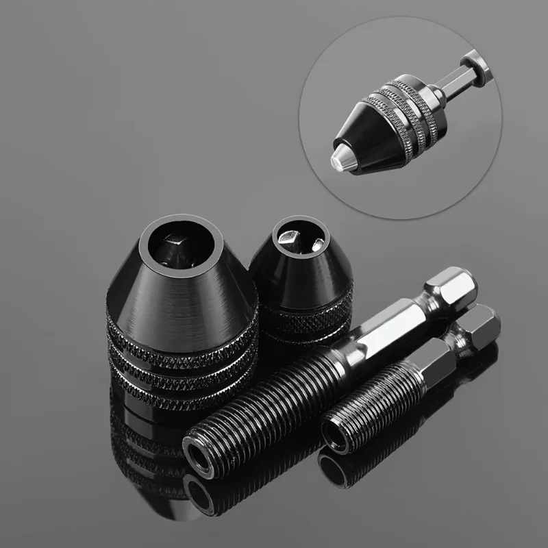 مجموعة تشاك مثقاب سداسية سريعة التغيير مع مقبض دائري - محول لقمة مثقاب مطحنة كهربائية متعددة الاستخدامات لتحسين المنزل بنفسك #3