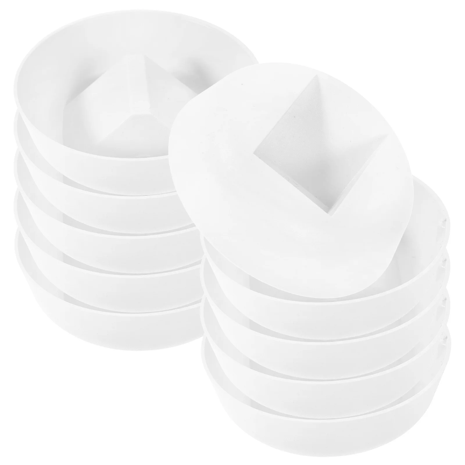 

10Pcs Durable Plastic Jewelry Display Stand Bases Stable Design for Home Commercial Use Necklace Box Floating Frame