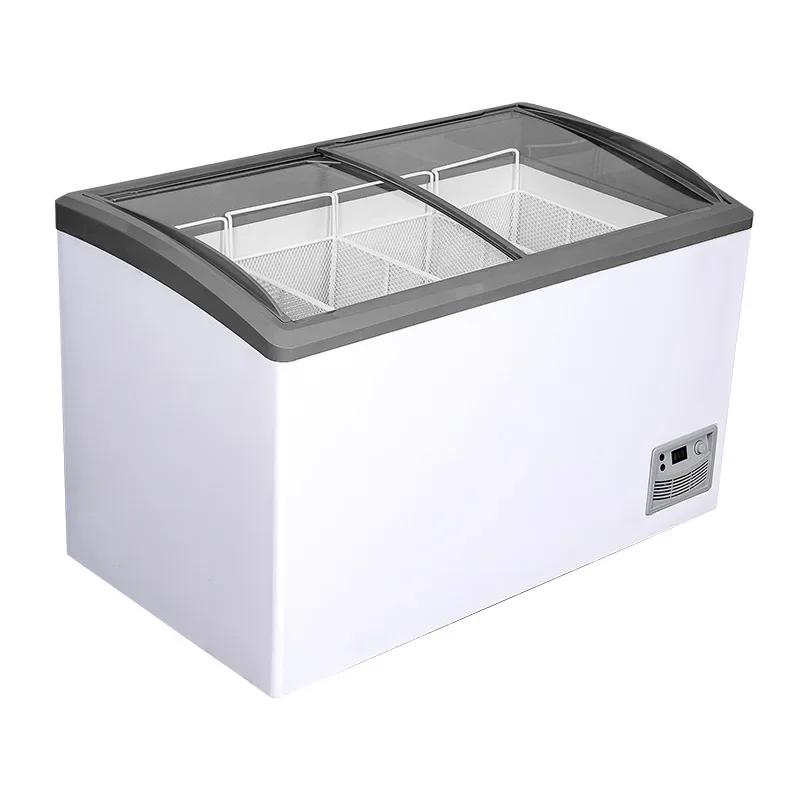 

Ice cream cabinet ice cream cabinet freezer commercial large-capacity freezing dual-purpose glass horizontal island cabinet disp