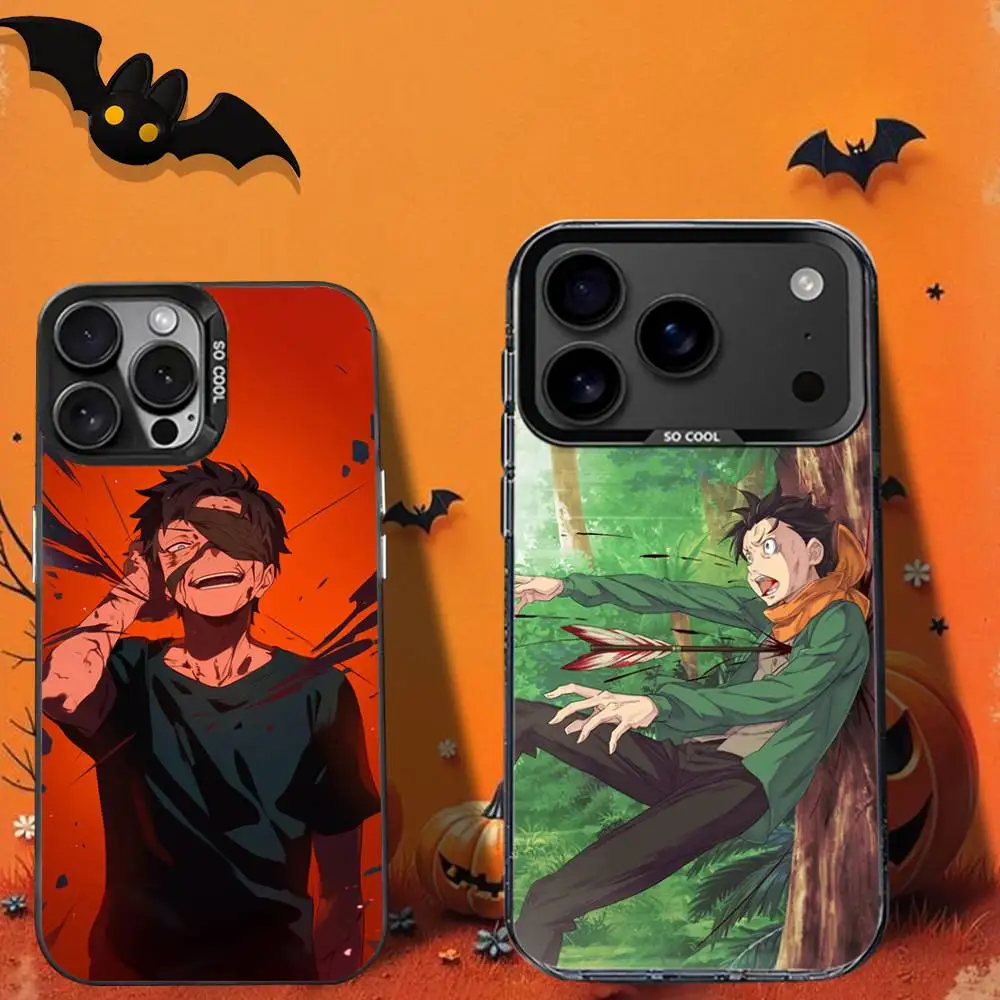 

N-Natsuki Re0 Subaru Phone Case For iPhone 16,12,13,17,15,1,11,Mini,Pro,SE,XS,MAX,Black Matte Silicone Cover