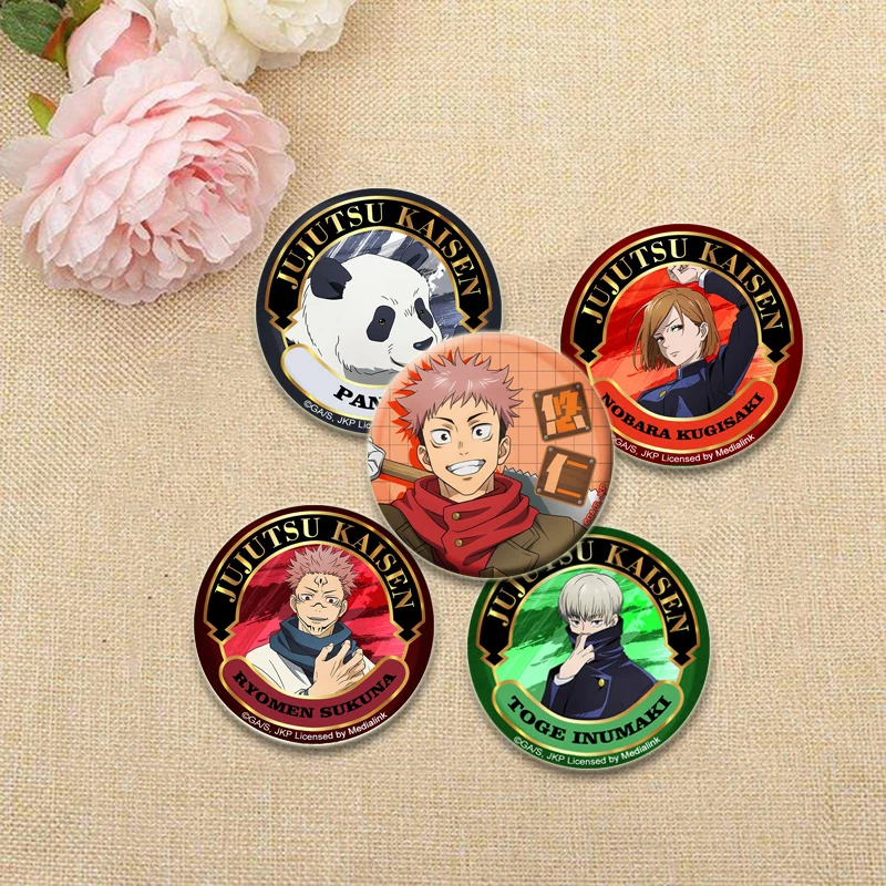 Anime Handmade Pins Itadori Yuji/Ryomen Sukuna Cartoon Brooches Satoru Gojo/Fushiguro Megumi Badge for Backpack Gift Accessory