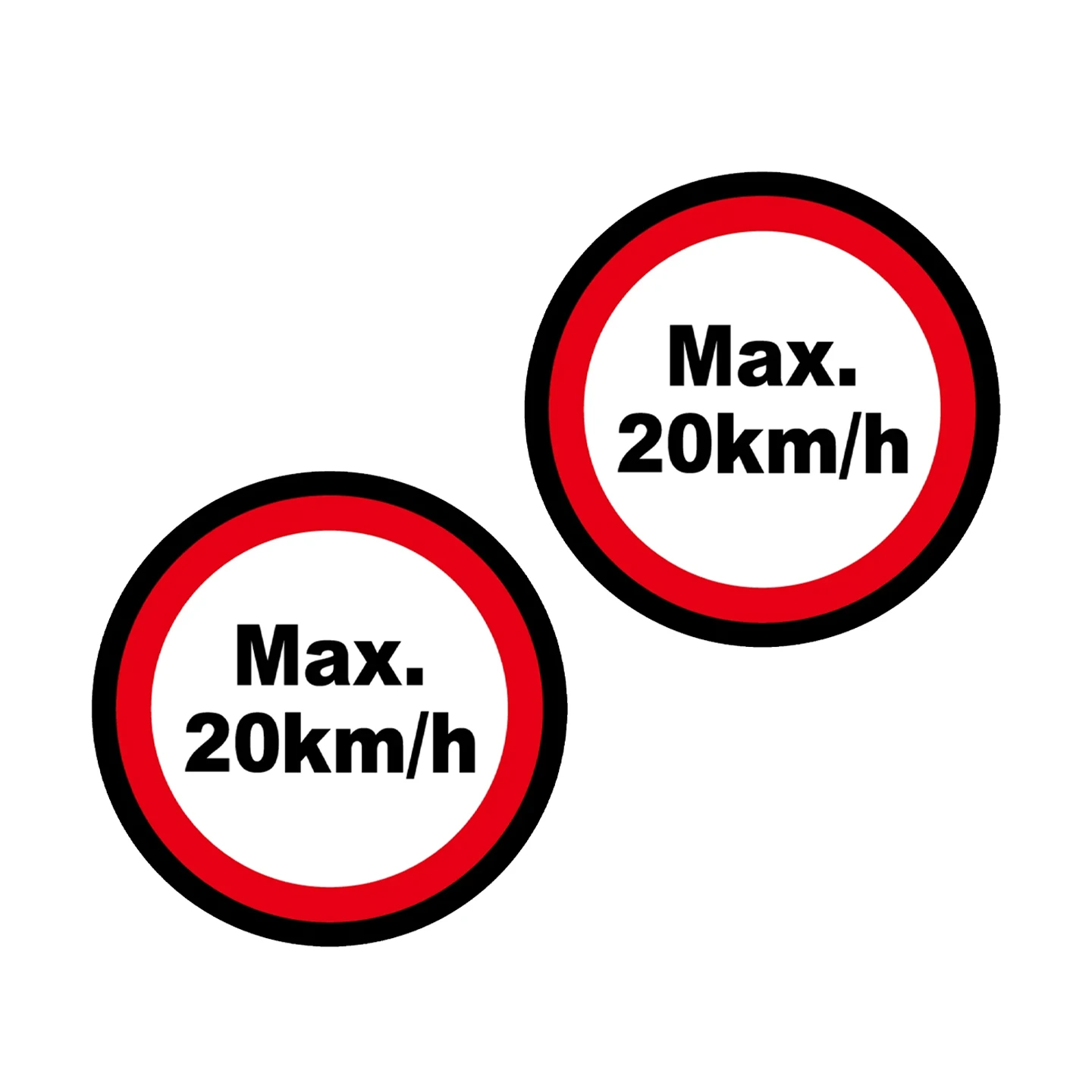 Geschwindigkeitsbegrenzungs-Warnaufkleber-Set Reflektierende Vinyl-Sticker Zubehör für Motorrad, Roller, Auto, Fahrrad, MTB-Rahmen