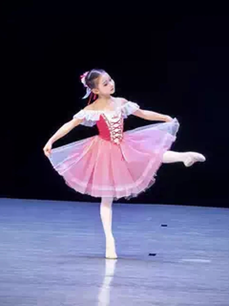 completo-da-danza-classica-per-bambine-gonna-da-ballerina-abito-a-balze-abbigliamento-per-spettacoli-vestito-a-maniche-corte-in-misto-cotone-costume-per-bambine