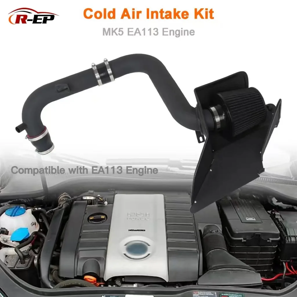 Cold Air Intake Kit EA113 Engine with Air Filter for Volkswagen Golf MK5 Passat B6 Scirocco Jetta Beetle Tiguan 2.0L Seat Leon