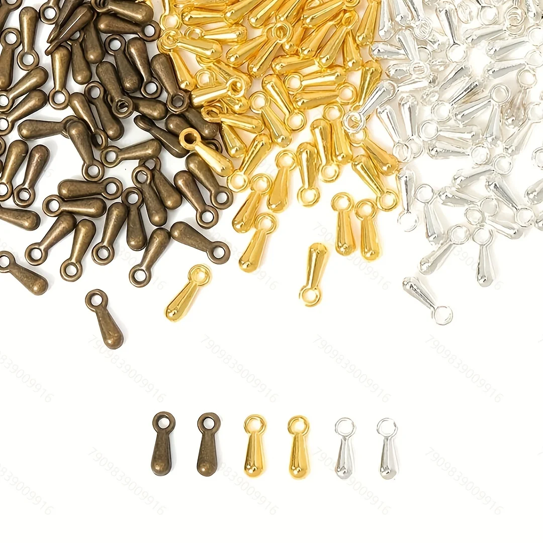 Single Ring Necklace, Earrings, Bracelet, Ending Pendant, Extended Chain, DIY Material, Gold and Silver Jewelry Accessories