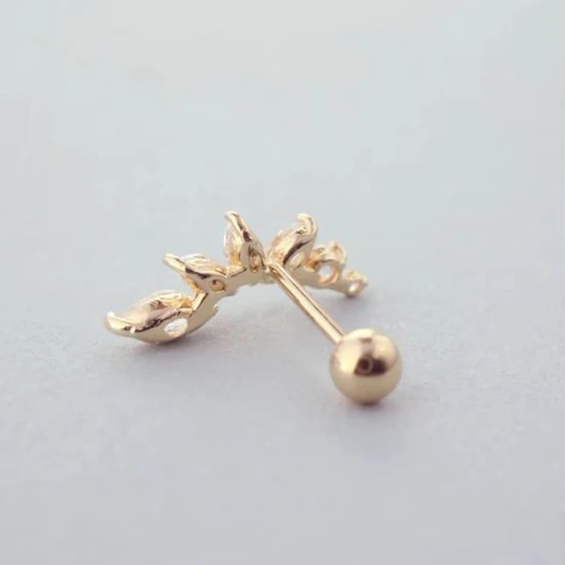 Aide 925 Sterling Silber 1pc Geometrie Multi Piercing Stud Ohrringe Für Frauen K Gold Einfache Elegante Quaste Schmuck Geschenk Pendiente – Detail 11
