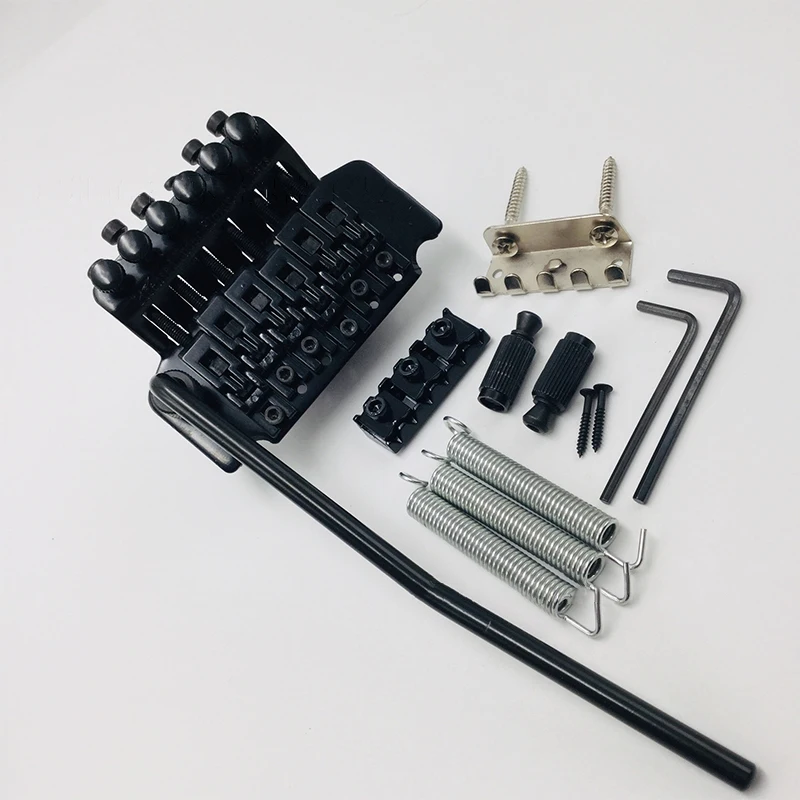 Double Shake Electric Guitar Bridge 1set Electric Guitar Floyd Rose Double Tremolo Bridge Assembly System