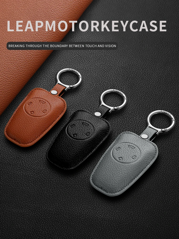 

Suitable for leapmotor keycase T03 C11 S01 C01 C16 C10 23 keycover keyshell keychain car key bag cars accessories car keys