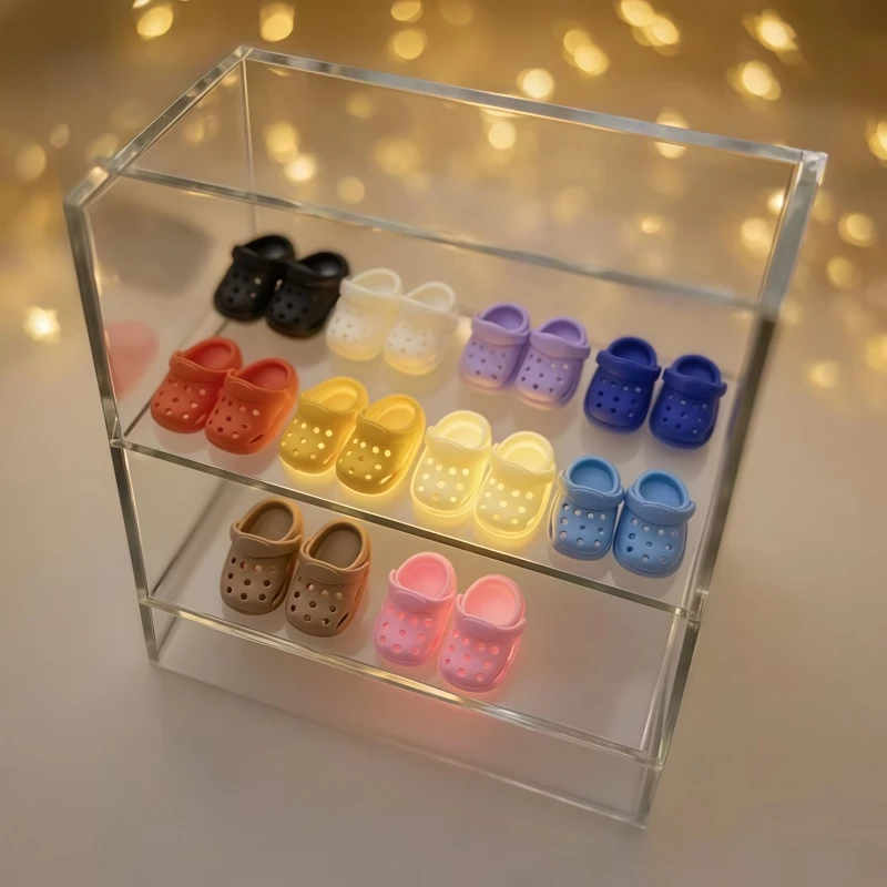 17Cm Labubu Pop Gat Schoenen Voor V1 V2 V3 Leuke Slippers Pluche Pop Sandalen Diy Kleding Accessoires Kinderspeelgoed verjaardagscadeau