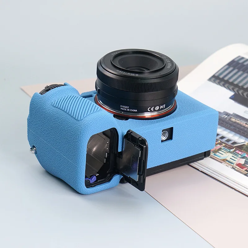 Camera Case for Sony A7CII A7C MarkII A7CR Soft Silicone Case Protector Camera Cover Rough Durable Full Case with Hot shoe Cover